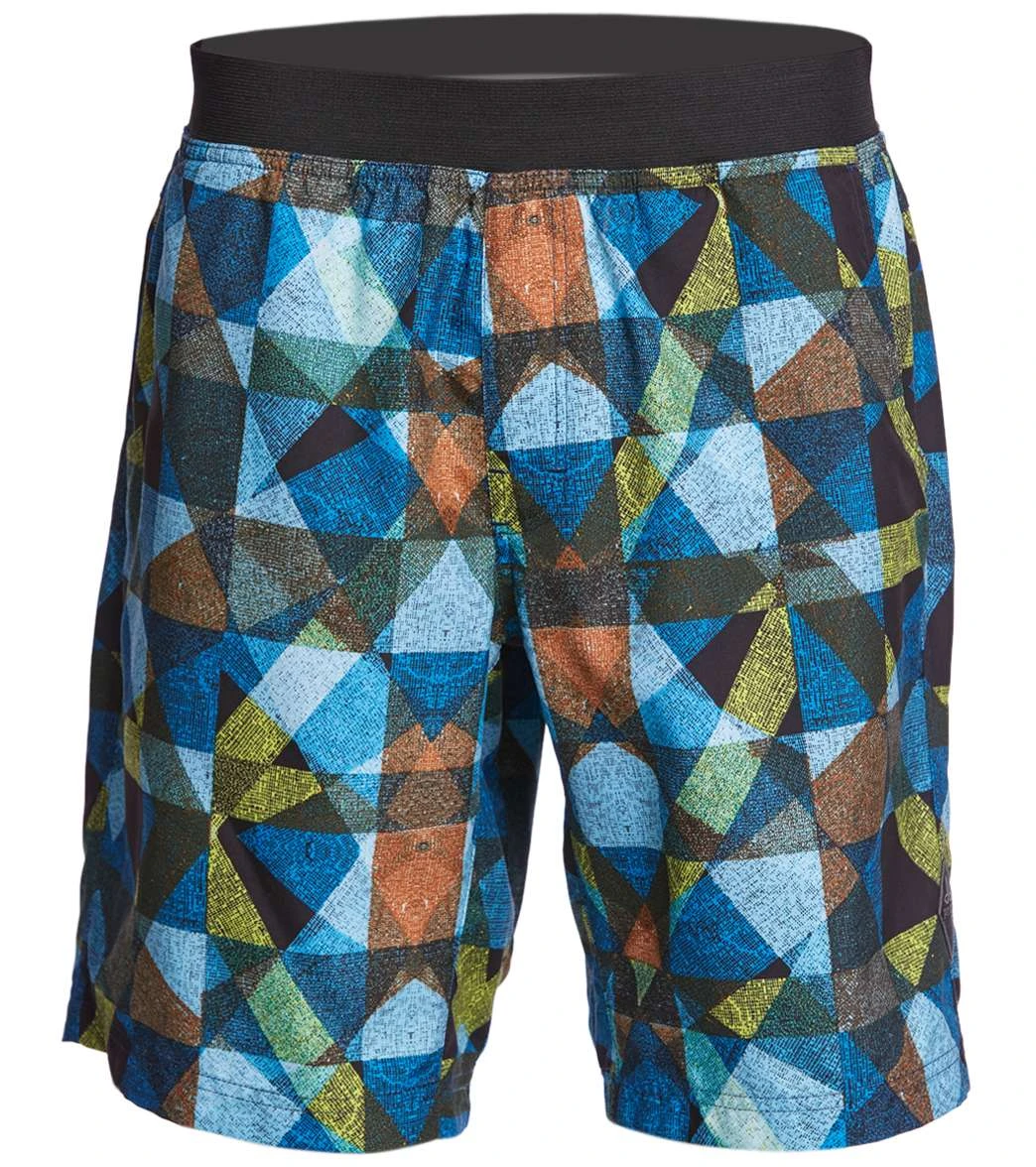 PrAna Men's Mojo Yoga Shorts Vortex Blue Dune 6 PrAna Men's Mojo Yoga Shorts Vortex Blue Dune - Image 4
