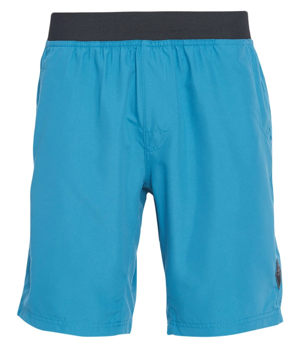 PrAna Men's Mojo Yoga Shorts River Rock Blue 5 PrAna Men's Mojo Yoga Shorts River Rock Blue - Image 3