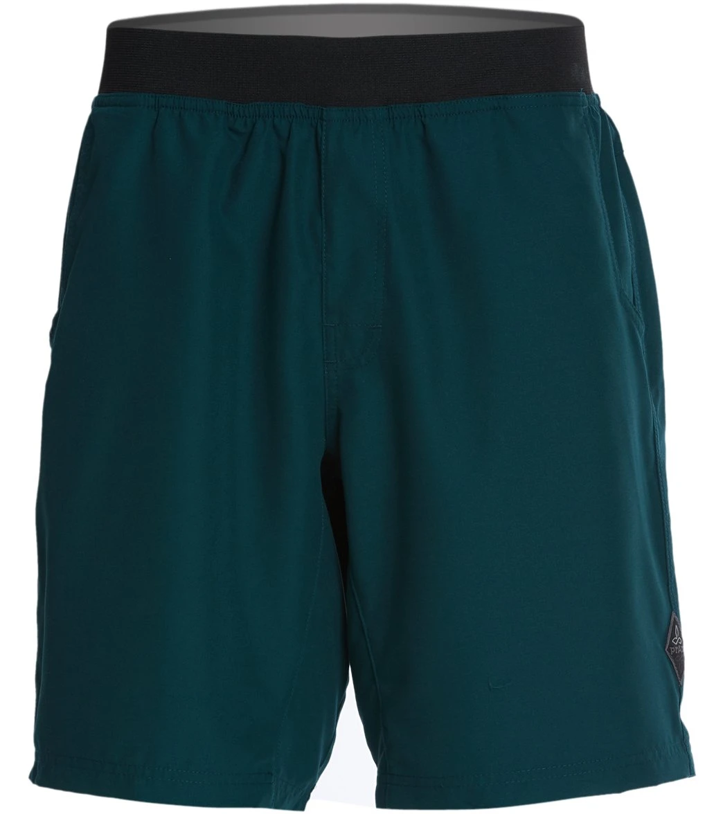 PrAna Men's Mojo Yoga Shorts Highland Green 3 PrAna Men's Mojo Yoga Shorts Highland Green