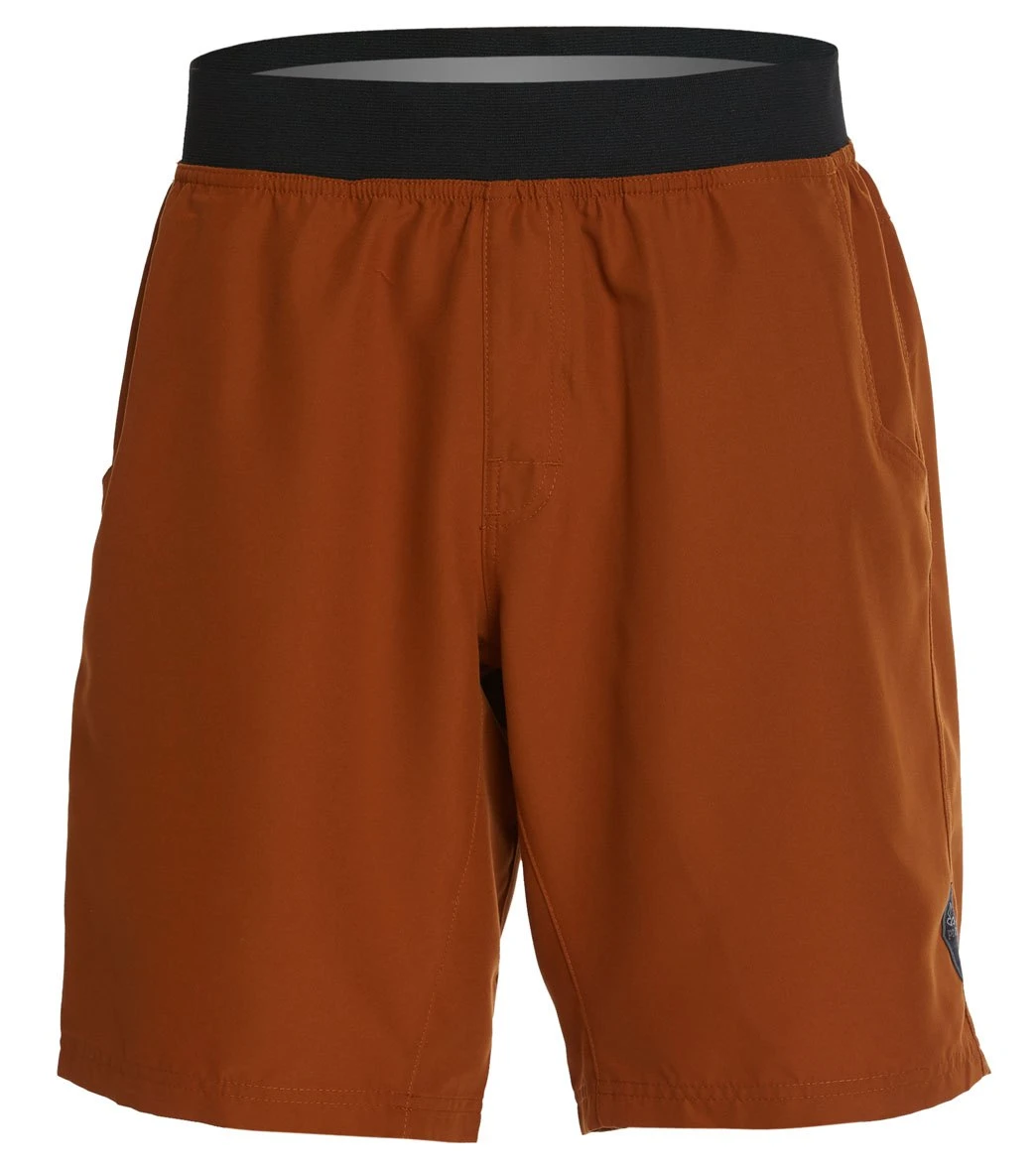 PrAna Men's Mojo Yoga Shorts Burnt Caramel 3 PrAna Men's Mojo Yoga Shorts Burnt Caramel