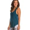 Onzie Lightweight Glossy Flow Yoga Tank Top Teal -Pranty Yoga Shop 1740030672931 teal 2a