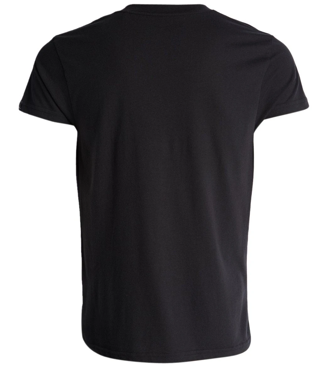PrAna Men's V Neck Short Sleeve Workout Tee Black 4 PrAna Men's V Neck Short Sleeve Workout Tee Black - Image 2