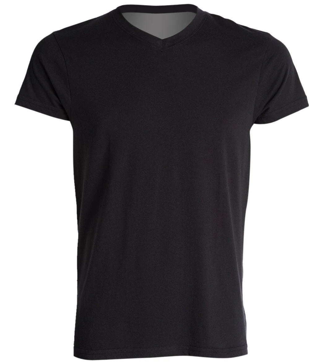 PrAna Men's V Neck Short Sleeve Workout Tee Black 5 PrAna Men's V Neck Short Sleeve Workout Tee Black - Image 3