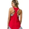 Onzie Lightweight Glossy Flow Yoga Tank Top Red 1 Onzie Lightweight Glossy Flow Yoga Tank Top Red -Pranty Yoga Shop 1740033622051 red 2a