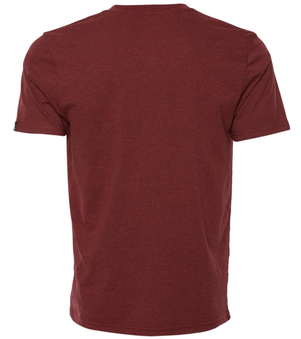 PrAna Men's V Neck Short Sleeve Workout Tee Rusted Roof Heather 3 PrAna Men's V Neck Short Sleeve Workout Tee Rusted Roof Heather