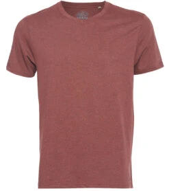 PrAna Men's V Neck Short Sleeve Workout Tee Maple Heather