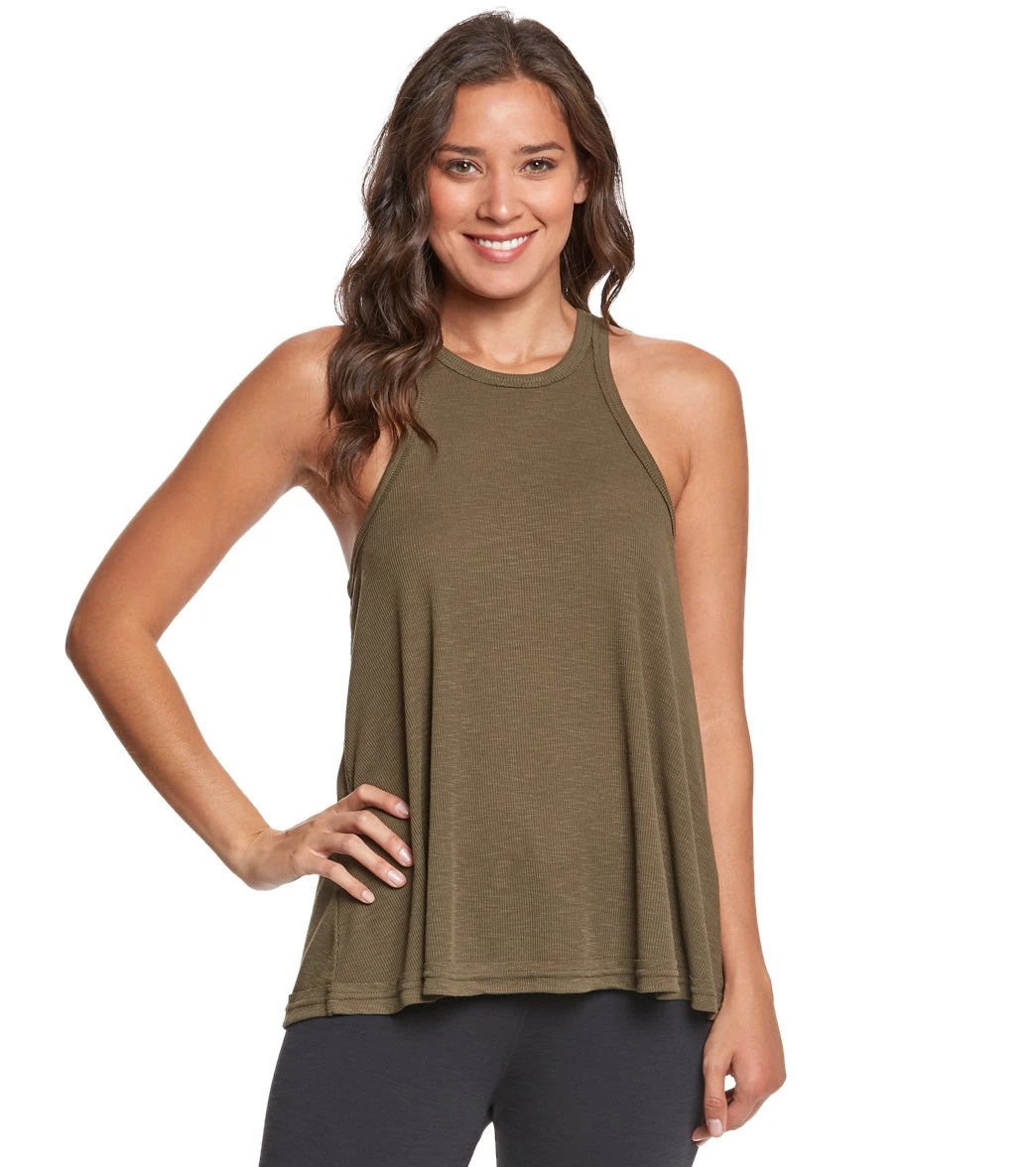 Free People Slub Long Beach Tank Army 6 Free People Slub Long Beach Tank Army - Image 4