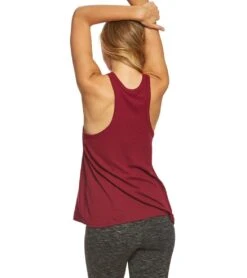 Free People Slub Long Beach Tank Wine 7 Free People Slub Long Beach Tank Wine -Pranty Yoga Shop 1740049023011 wine 3a