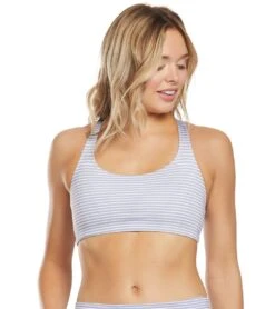 Onzie Chic Yoga Sports Bra Fossil Stripe