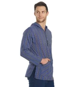 Yak & Yeti Men's Cotton Long Sleeve Blue