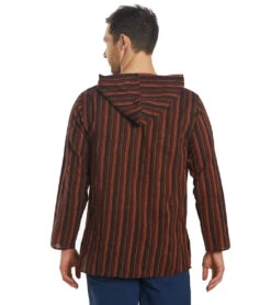 Yak & Yeti Men's Cotton Long Sleeve -Pranty Yoga Shop 1740066979875 maroon 3a