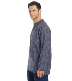 Yak & Yeti Men's Bohemian Long Sleeve Blue -Pranty Yoga Shop 1740075925539 blue 5a 1