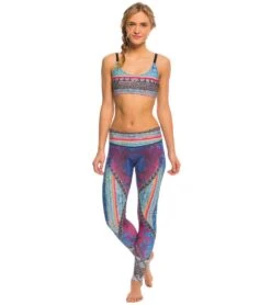 Onzie Graphic Elastic Yoga Sports Bra Indo Mix/Black -Pranty Yoga Shop 1740081528867 indomixblack 4a