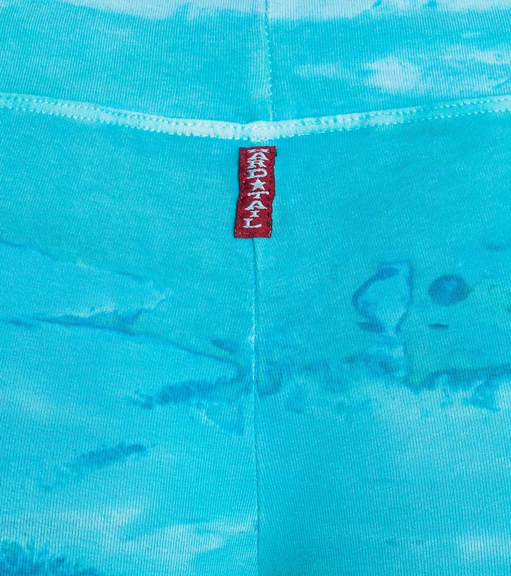 Hard Tail Booty Yoga Shorts Rainbow Horizon Teal 6 Hard Tail Booty Yoga Shorts Rainbow Horizon Teal - Image 4