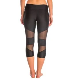 Onzie Cut Out Yoga Capris -Pranty Yoga Shop 1740093194275 blackblackmesh 3a