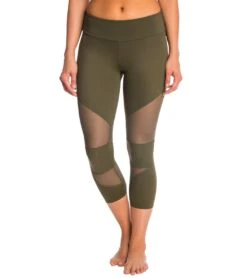 Onzie Cut Out Yoga Capris -Pranty Yoga Shop 1740093751331 olive 2a