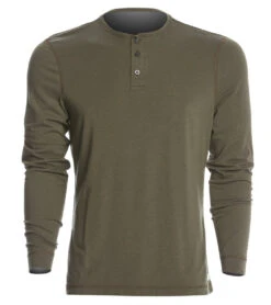 Vuori Men's Ever Henley -Pranty Yoga Shop 1740094930979 olive