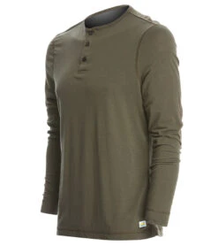 Vuori Men's Ever Henley -Pranty Yoga Shop 1740094930979 olive 2a