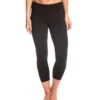 Hard Tail Flat Waisted Cotton Yoga Capris 1 Hard Tail Flat Waisted Cotton Yoga Capris -Pranty Yoga Shop 1740095520803 black 1a