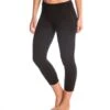 Hard Tail Flat Waisted Cotton Yoga Capris Black -Pranty Yoga Shop 1740095520803 black 2a