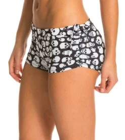Onzie Side String Yoga Shorts Skull