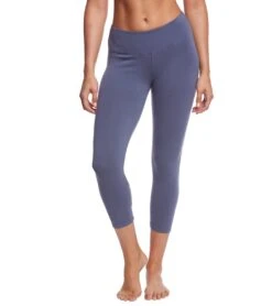 Hard Tail Flat Waisted Cotton Yoga Capris -Pranty Yoga Shop 1740097519651 dusk