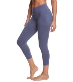 Hard Tail Flat Waisted Cotton Yoga Capris -Pranty Yoga Shop 1740097519651 dusk 2a