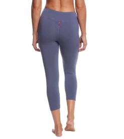 Hard Tail Flat Waisted Cotton Yoga Capris -Pranty Yoga Shop 1740097519651 dusk 3a