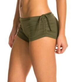 Onzie Side String Yoga Shorts Olive