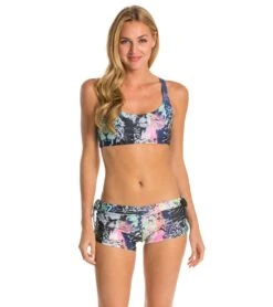 Onzie Side String Yoga Shorts Jungle Fever -Pranty Yoga Shop 1740108398627 junglefever 4a