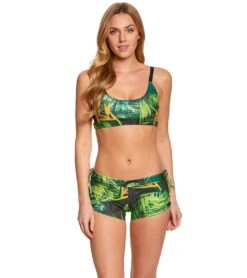 Onzie Side String Yoga Shorts Paradise -Pranty Yoga Shop 1740109250595 paradise 4a