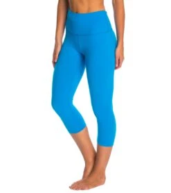 Beyond Yoga High Waisted Yoga Capris Aquatic Blue