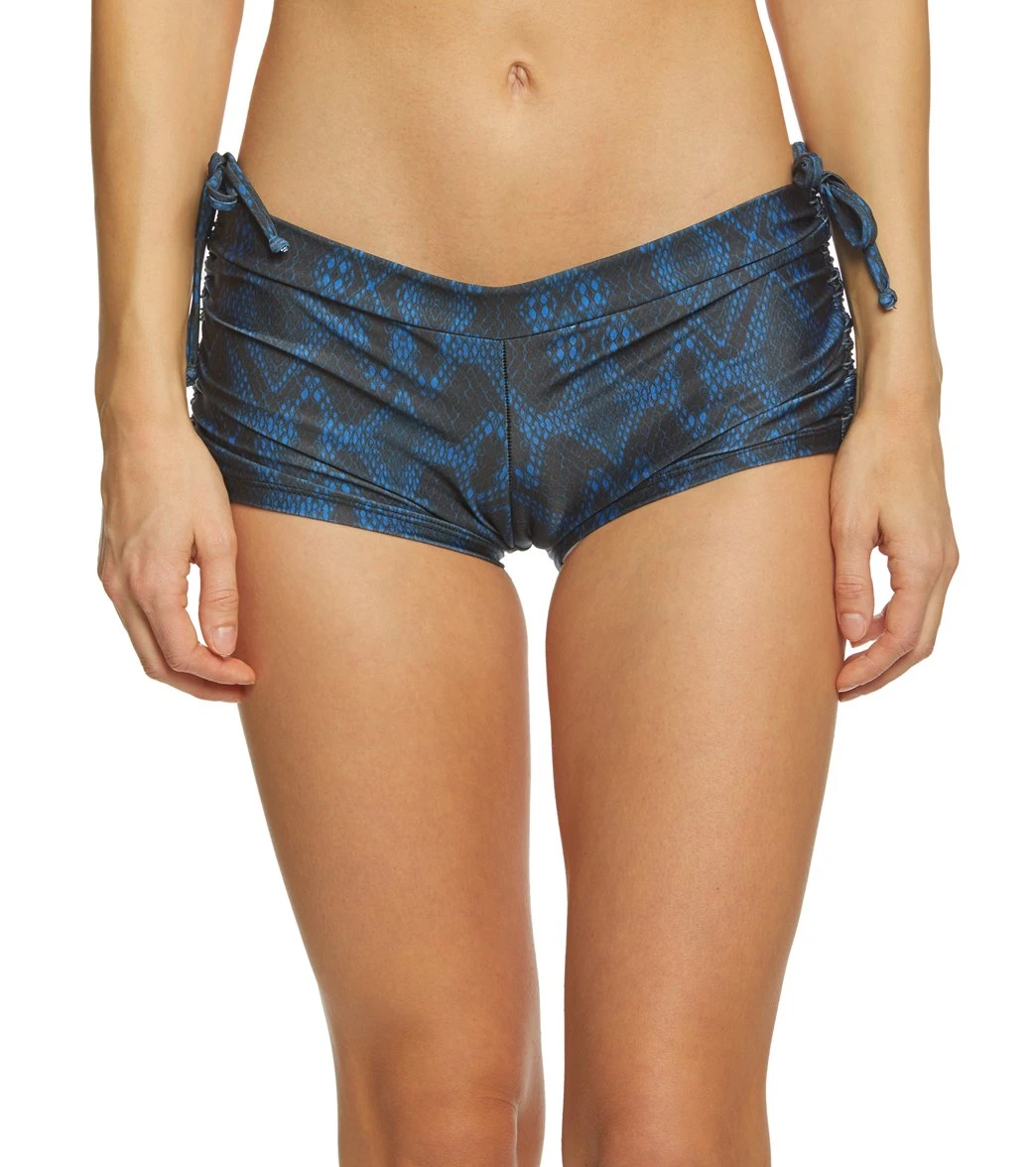 Onzie Side String Yoga Shorts Navy Python 7 Onzie Side String Yoga Shorts Navy Python - Image 5