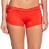 Onzie Side String Yoga Shorts Hot Coral 1 Onzie Side String Yoga Shorts Hot Coral -Pranty Yoga Shop 1740117409827 hotcoral 2a