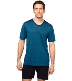 Manduka Men's Minimalist 2.0 Tee Maldive Stripe -Pranty Yoga Shop 1740120522787 maldivestripe
