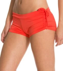 Onzie Side String Yoga Shorts Red