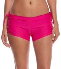 Onzie Side String Yoga Shorts Summer Rose