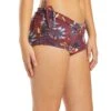 Onzie Side String Yoga Shorts Majestic Floral