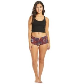 Onzie Side String Yoga Shorts Majestic Floral -Pranty Yoga Shop 1740124127267 majesticfloral 4a