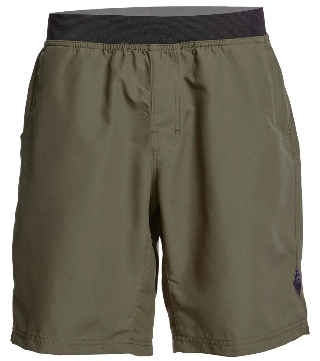 PrAna Men's Super Mojo Yoga Shorts Dark Olive 5 PrAna Men's Super Mojo Yoga Shorts Dark Olive - Image 3