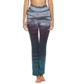 Hard Tail Rolldown Bootleg Cotton Flare Pant -Pranty Yoga Shop 1740129796131 tiedyerainbowhorizon