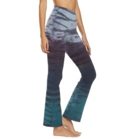 Hard Tail Rolldown Bootleg Cotton Flare Pant -Pranty Yoga Shop 1740129796131 tiedyerainbowhorizon 2a