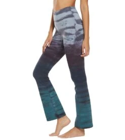 Hard Tail Rolldown Bootleg Cotton Flare Pant -Pranty Yoga Shop 1740129796131 tiedyerainbowhorizon 5a