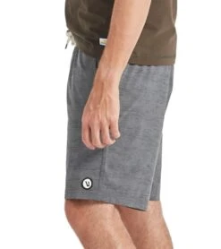 Vuori Men's Kore Yoga Shorts Charcoal Space Dye