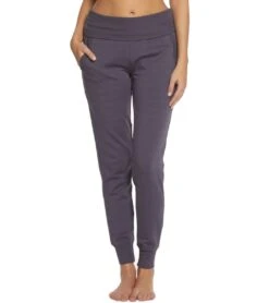 Beyond Yoga Cozy Fleece Foldover Long Sweatpant Joggers Deep Amethyst -Pranty Yoga Shop 1740138577955 deepamethyst