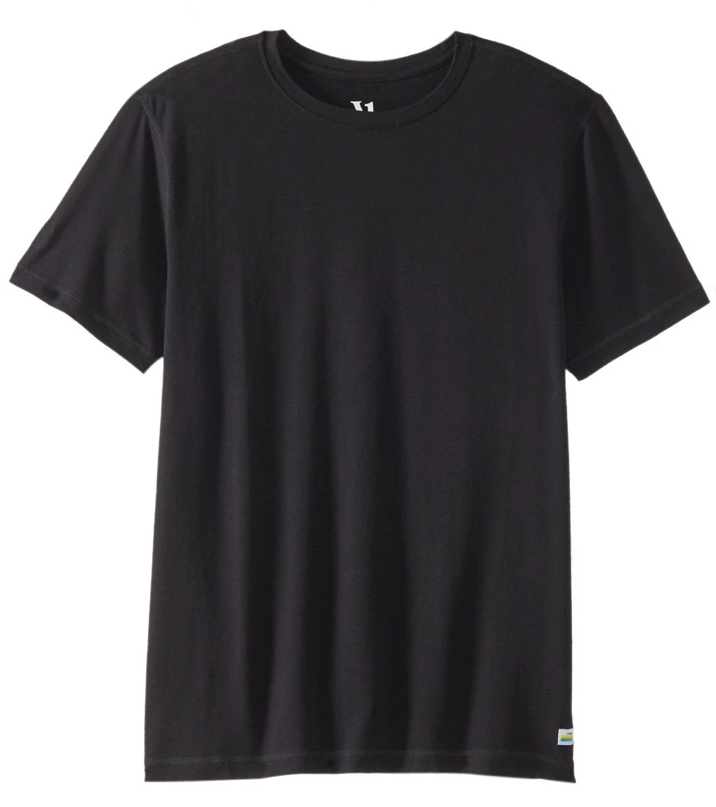 Vuori Men's Tuvalu Stretch Tee Black 4 Vuori Men's Tuvalu Stretch Tee Black - Image 2