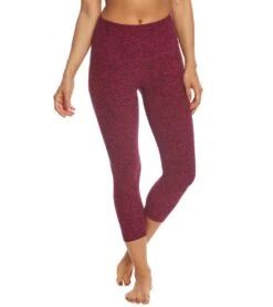 Beyond Yoga Spacedye High Waisted Yoga Capris Black-Plumberry 11 Beyond Yoga Spacedye High Waisted Yoga Capris Black-Plumberry -Pranty Yoga Shop 1740146049059 blackplumberry
