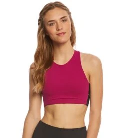 Beyond Yoga Wide Band Stacked Yoga Sports Bra Plumberry -Pranty Yoga Shop 1740174065699 plumberry