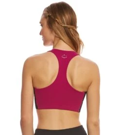Beyond Yoga Wide Band Stacked Yoga Sports Bra Plumberry -Pranty Yoga Shop 1740174065699 plumberry 3a