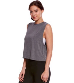 Everyday Yoga Luna Workout Muscle Tee Grey 7 Everyday Yoga Luna Workout Muscle Tee Grey -Pranty Yoga Shop 1740175147043 grey 3a